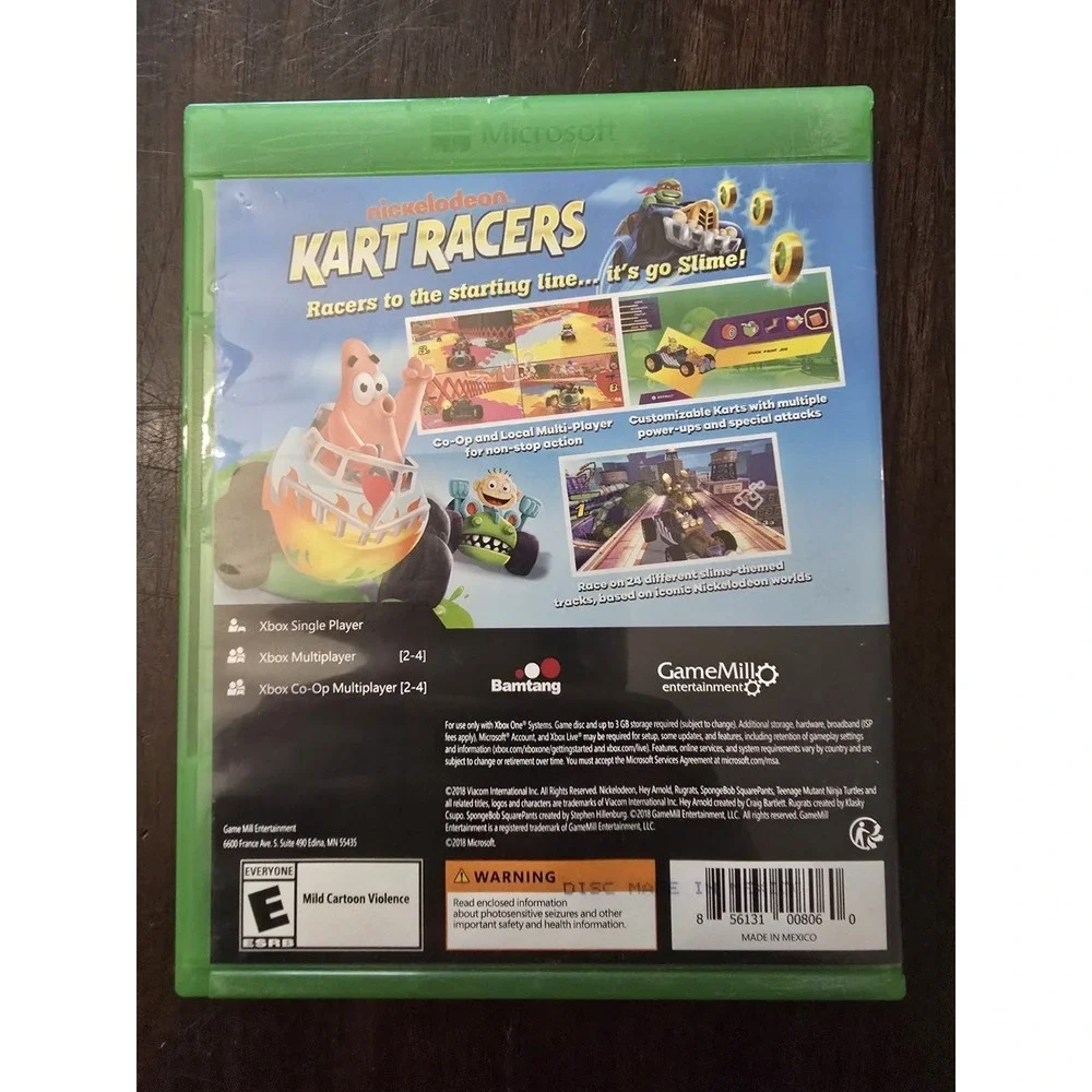 Nickelodeon Kart Racers (Xbox One, 2018)‎ TESTED